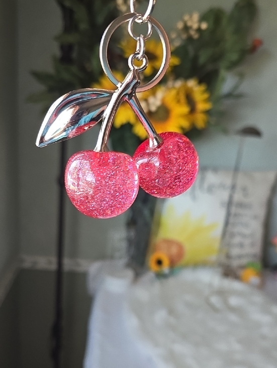 off brand Handbags - NWOT cherry Keychain Purse Charm